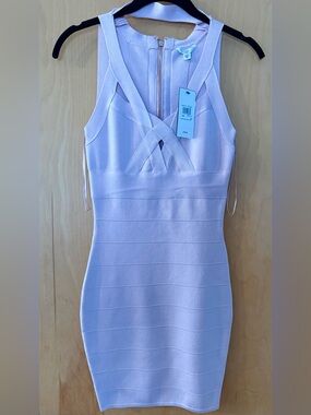 Guess Lilac Bandage Bodycon Dress